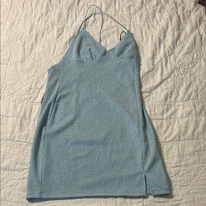H&M Shimmering Light Blue Camisole